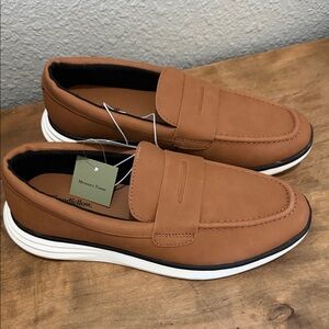 Good Fellow Brown Men's Slip-On Casual Loafers with Memory Foam size 7
